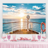 Lofaris Sea Ocean Theme Yacht Travel Birthday Party Backdrop